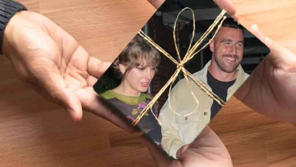 Taylor Swift and Travis Kelce's Love Story on Unique Wrapping Paper