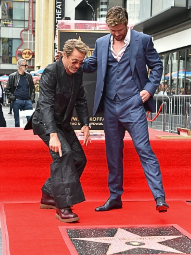 Robert Downey Jr. Roasts Chris Hemsworth at Hollywood Walk of Fame Ceremony