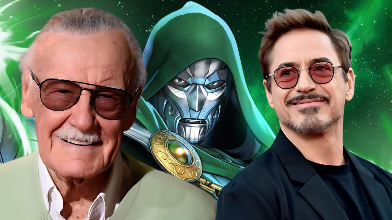 Stanlee Robert Downey jr with Dr. Doom