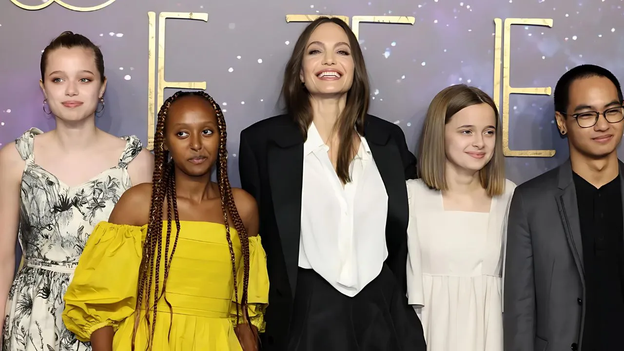 Angelina Jolie and her childerens