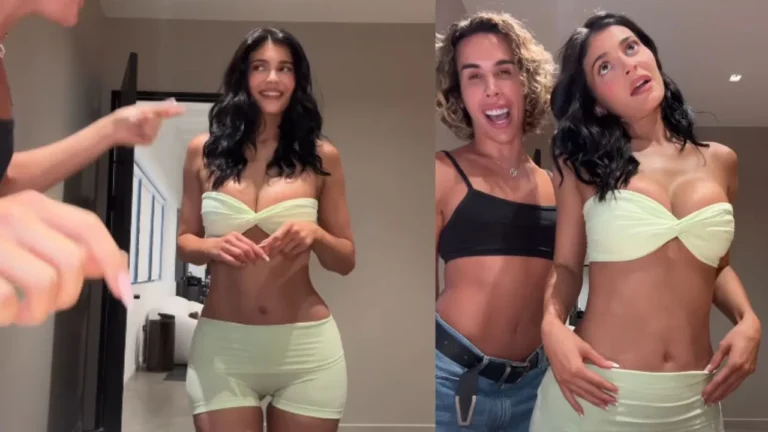 Kyle Jenner with her friend